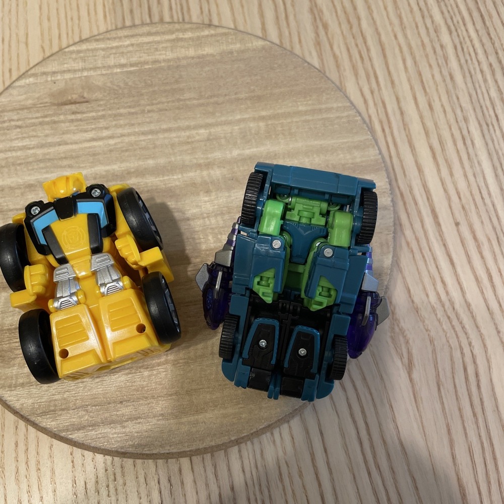 Transformers Lot 2 Bumblebee Rescue Bots Flip Racers + Takara Tomy Waspinator - Picture 7 of 7